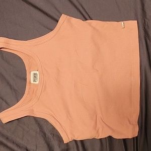 Pink Victorias Secret Rib Cropped Tank Size XS